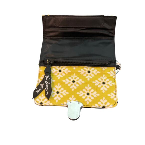 EUC - Vera Bradley Quick ID wallet. Brown/Tan/Beige/Yellow In like new condition - Picture 4 of 6